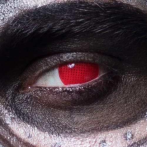 Boland - Lentilles de contact colorées sans correction, 2 pièces Lentilles hebdomadaires, Carnaval, Fête à thème, Halloween
