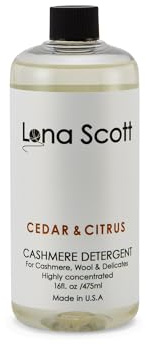 Cashmere, Wool & Delicates Shampoo Detergent 42 Loads. Made in U.S.A (Cedar & Citrus)
