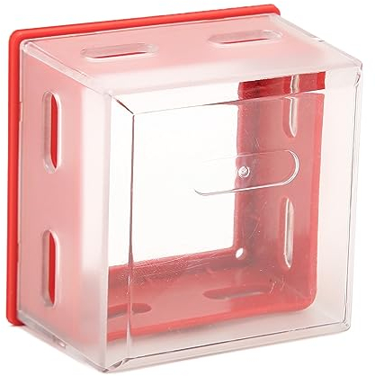 Sonew Abdeckung für Notausschalter, Not Aus Taster Abdeckung Verriegelung, Drucktastenschalter Abdeckung, Not Aus Tasten Schalterabdeckungsschutz, für die Industrie(7.5 * 7.5 * 5.cm)