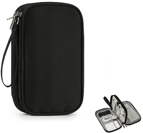 Bolsa electrónica organizador accesorios maleta electrónica 3 capas gran capacidad multifuncional impermeable a prueba de golpes