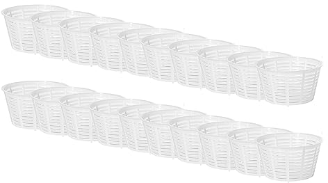 20 x Moule à fromage 9 x 7 cm – Variations | Moule à fromage en plastique | Panier pour fromage