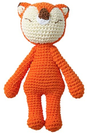 Greifringe Baby Baby Gehäkelt Greifling Babyrassel Handmade Rassel Greifling Baby Rassel Beißring Holz Babyrassel Greifling Spielzeug Häkel Rassel Geschenk för Geburt