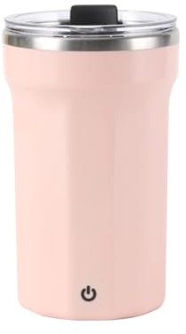 Selbstrührende Tasse mit Deckel, 350 ml Edelstahl Magnetische Rührtasse, IPX6 wasserdicht USB Wiederaufladbar Automatische Elektrische Becher für Kaffee/Milch/heiße Schokolade