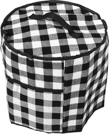Zerodeko Funda Antipolvo para Olla Arrocera y Pequeña Cubierta de Tela Resistente 30X30 CM con Bolsillo y Asa para Cocina y Electrodomésticos Pequeños