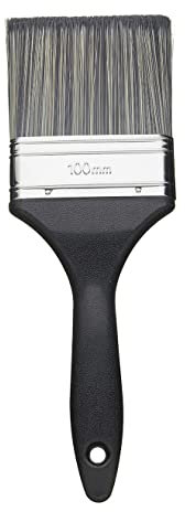 Fit For The Job Pennello da parete Fit For The Job da 4 pollici per una verniciatura rapida e una finitura liscia con vernici a emulsione su pareti e soffitti, Pennello da parete da 4 pollici 100 mm