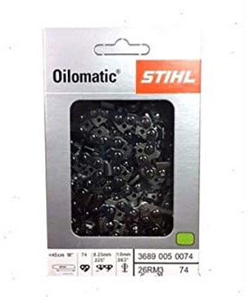 STIHL 26RM3-74 Oilomatic Rapid Micro Comfort 18-Inch Saw Chain, .325-Inch Pitch, .063-Inch Gauge, 74 Drive Lengths