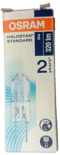 Osram 64425 Lampada Alogena Halostar, 20 W, 12 V G4, 22kWh/100h