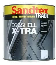 Sandtex Trade White Eggshell X-TRA 2.5 Litre