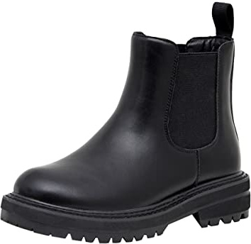 Dune London Dunes Chase Chelsea Schlupfstiefel für Damen, breite Breiten erhältlich, Schwarz, 39 EU