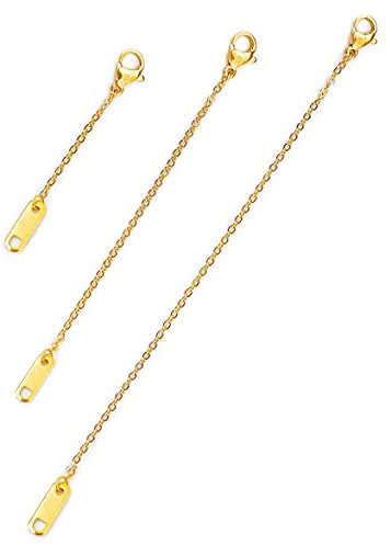 Altitude Boutique Gold Necklace Bracelet Anklet Extender for Women 1 2 3in