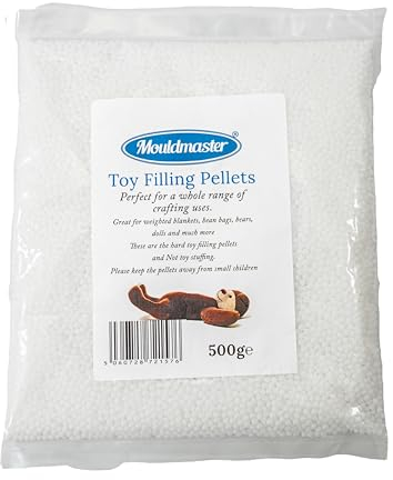 Mouldmaster Toy Filling pellets/Beads 500g, Off White, TF01