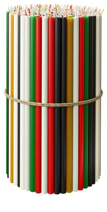 BlueBee Ritual Kerzen Bienenwachs, Orthodoxe Kerzen für Gebet Tischdeko, Hochzeit, Weihnachten, Halloween - Ungiftig, Ruß - Tropffrei, Nachhaltige Produkte, Höhe: 18cm, 50 Stck.