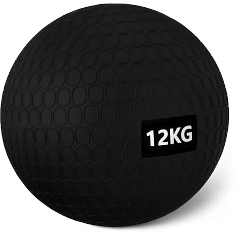 Amazon Basics Médecine Ball pour entraînement Sportif, 12 kg, Noir