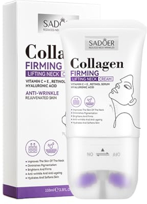 Collagen Firming Lifting Neck Cream - Anti-Aging, Tightening & Hydrating Cream for Saggy Skin, Reduces Wrinkles, Fine Lines & Double Chin (Collagen)