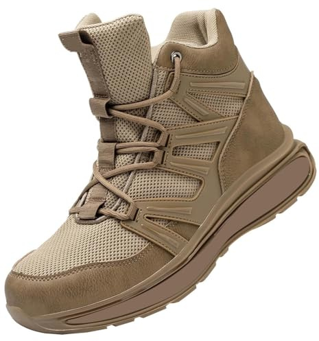 Chaussures de sécurité haut de gamme pour homme - Antidérapantes et robustes - Semelle intérieure rembourrée - Confortables - Pour la marche, le trekking en montagne, l'athlétisme, les chocs et les