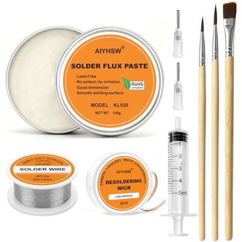 100g Flux Soudure Electronique Kit,Sans Plomb Pate a Souder,Flux Soudure