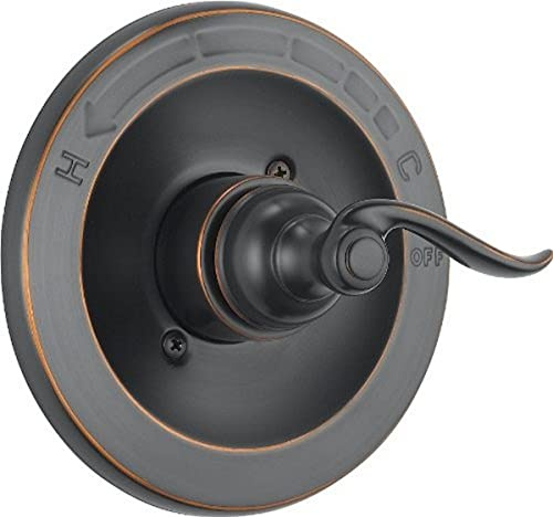 Delta Windemere 14 Series Single-Function Valve Trim Kit, Oil Rubbed Bronze Handle Set for Shower Faucet System, Oil Rubbed Bronze BT14096-OB (Valve Not Included)