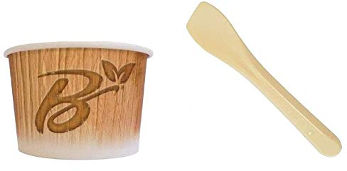 DUE ESSE S.N.C. DI SABATINI ALDO & C. PZ 500 COPPETTE GELATO CC 120 MEDIE BIO + 500 PALETTE CM 9 COMPOSTABILI BIO COPPETTA YOGURT