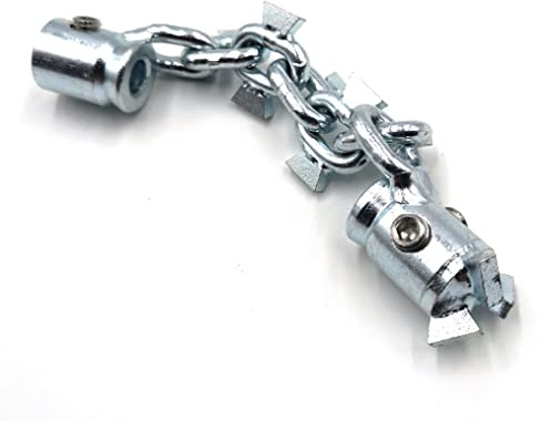 LEADFEN con removedor de obstrucciones de alcantarillado con cabezal de perforación DN32-40mm aldaba de limpieza de tubos 6mm herramientas de dragado de tubería de cable de serpiente de empuje