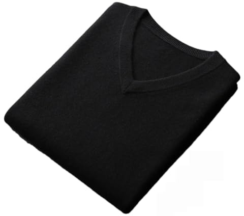 Dninmim Chaleco de cachemira para hombre, sin mangas, cuello en V, parte superior cálida, chaleco de punto suelto exterior
