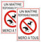 Upifen Panneau Déjection Canine Interdite,Un Maître Responsable Ramasse 180 * 250mm- Métal en Aluminium Revêtement réfléchissant et Résistant aux UV lot de 2