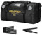 UROUK wasserdichte Reisetasche 20L 40L 66L Wasserdichter Seesack Motorradreisesack Duffel Bag mit Schnellverschlussriemen für Motorradfahren, Kajakfahren, Rafting, Camping (Streifen, Schwarz, 40L)