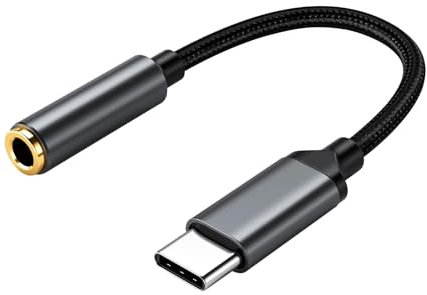 Adattatore jack da USB C a audio - Adattatori audio per connettori per cuffie, adattatore jack flessibile da 3,5 mm | Convertitore Plug And Play universale universale per smartphone e tablet per audio