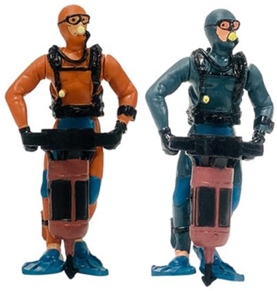 COSMEVIVI 2pièces Figurine De Plongeur Miniature Décoration pour Aquarium Ornement De Plongeur Flottant Modèle Décoratif pour Table