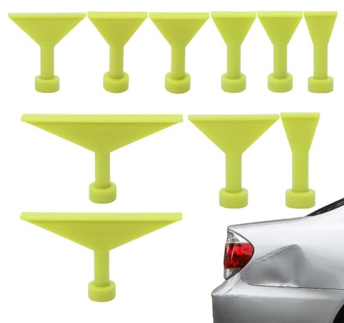 Pestañas extractoras de abolladuras | 1 juego de pestañas para quitar abolladuras | 10 piezas de pestañas para eliminar abolladuras de pintura, herramientas de fijación, reparación de daños por