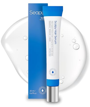 SEAPURI Scalpy Hair Serum 20ml – Exfoliating & Nourishing Scalp Serum with Salicylic Acid, Panthenol & Menthol | Refreshing Scalp Care | Built-In Scalp Massager | Korean Skincare
