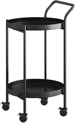 Mini carrello con ruote sottile per bevande, carrello girevole per una facile conservazione e versatile per servire – perfetto per cucina, ufficio o uso domestico