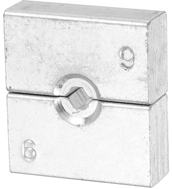 QUARKZMAN Hydraulisk pressmutter 10AWG 6 mm 8 ton hexagonal mutter ersättning för YQK-120 pressverktyg elektriska kabeländar stålkabel