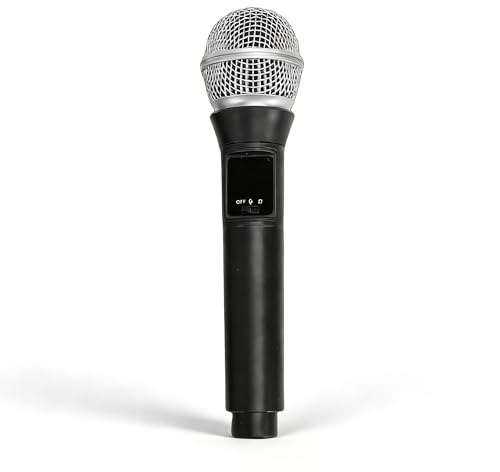 VBESTLIFE Microfono Bluetooth, Microfono Dinamico Cablato e Wireless Palmare con Cancellazione Intelligente del Rumore per Karaoke, Canto e registrazione.