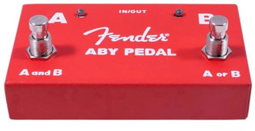 Fender Pedale ABY a 2 interruttori, rosso