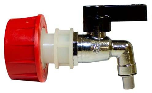 GRAF Messing-Auslaufhahn 1/2'' inkl. Übergangsstück passend Universal-Fass