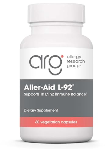 Allergy Research Group Aller-Aid L92 Supplement - with Lactobacillus Acidophilus, Indian Frankincense, Boswellic Acid, Vegetarian Capsules - 60 Count