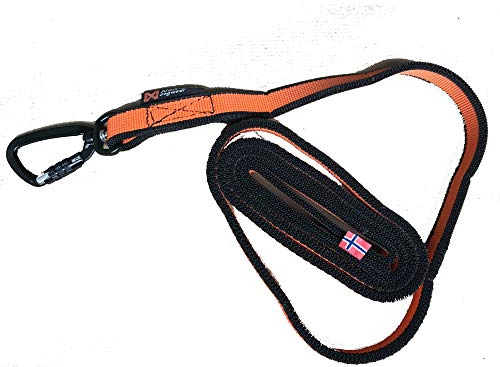 Non-Stop Hundeleine, rutschfest, Orange, 2,8 m