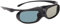 Occhiali 3D DLP, Occhiali LCD 1080P 144Hz Occhiali DLP-Link Attivi con Otturatore 3D Ricaricabili con Ampio Angolo di Visualizzazione 178 ° Batteria Ricaricabile Occhiali con Otturatore 3D(Nero)