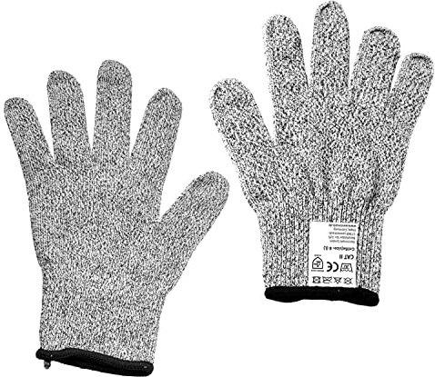 Westmark Schnittschutz-Handschuhe, 2 Stück, Größe 8 (L), Waschbar bei 30 °C, Kunststoff/Polyester, Anthrazit, 10772270