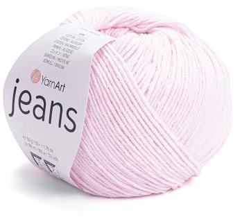 YarnArt, Jeans Sport Yarn, Hilo de algodón suave 55 % algodón, 45 % acrílico, para tejer y hacer amigurumis, 1 madeja/ovillo, 50 g, 160 m, Color 74