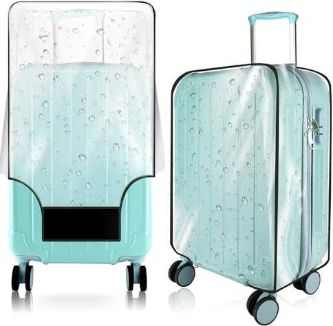 Housse de Protection pour Valise Transparente, Protection pour Valise 24 Pouces, imperméable, Protection Contre Les Rayures, Anti-poussière, comme Protection de Valise Lors d'un Voyage en Avion
