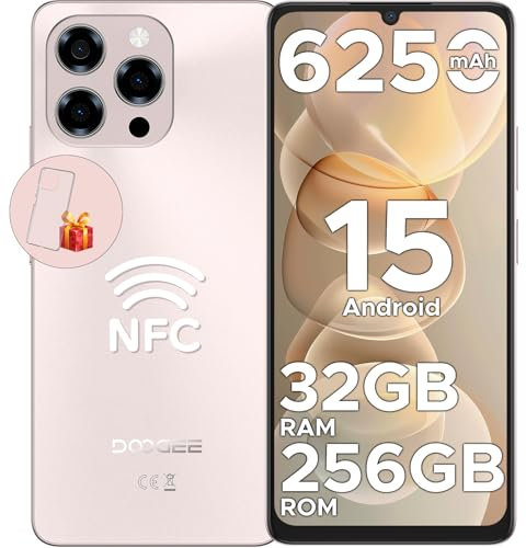 DOOGEE Note 58 Pro Smartphone Android 15, 32GB+256GB/TF 2TB Cellulari, 6250mAh Telefono Cellulare, 6.75 90Hz Octa-Core Telefoni, 16MP+8MP/Fingerprint/Face ID/4G Dual SIM/Widevine L1/OTG/Tipo-C/NFC