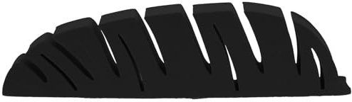 SEWACC Support de Séchage Noir Pinceaux Maquillage en Matériau Synthétique et Porte-Brosse à Dents Forme Feuille, Design Créatif, Gain de Place, pour Salle de Bain ou Chambre