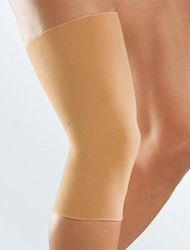 medi Zweizug Kniebandage - Bandage unisex | Größe VII | Kniebandage zur Weichteilkompression | Beidseitig tragbar | caramel