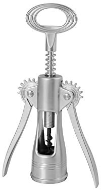 Officine Standard Elite Cipriano 1015100 Tire-Bouchon 2 leviers, Acier, Gris, 9 x 5 x 2,5 cm