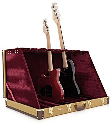 8 Guitar Rack Case by Gear4music, Tweed