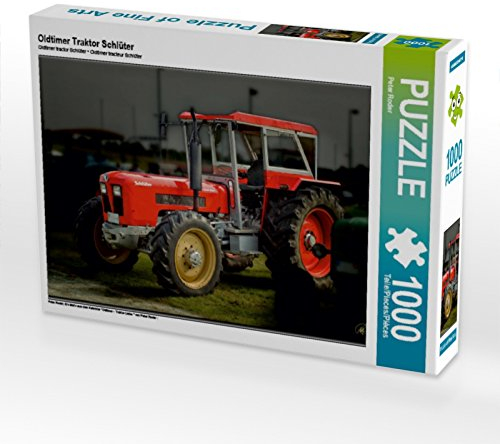 CALVENDO Puzzle Oldtimer Traktor Schlüter 1000 Teile Puzzle quer | 1000 Teile Lege-Größe 64 x 48 cm Foto-Puzzle für glückliche Stunden