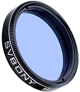 Svbony Mondfilter für Teleskop 1.25, Teleskopfilter mit Eloxierter Schale, Optischem Glas aus Aluminiumlegierung, Teleskop Okular Zubehör für Sternenhimmel Mond Beobachtung