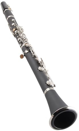 Clarinete de baquelita de 17 teclas Sib Tune con pa?o de limpieza Caja de destornillador de resorte Instrumentos de Viento Madera Instrumentos de Viento