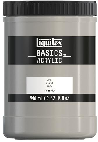 Liquitex Basics Acrylique Pot 946 ml Argent ROW